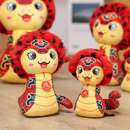 Simpatico peluche a forma di serpente mascotte