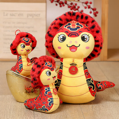 Simpatico peluche a forma di serpente mascotte
