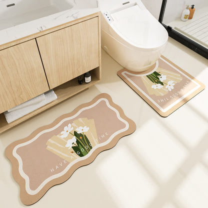 Tappetino da bagno assorbente pastorale