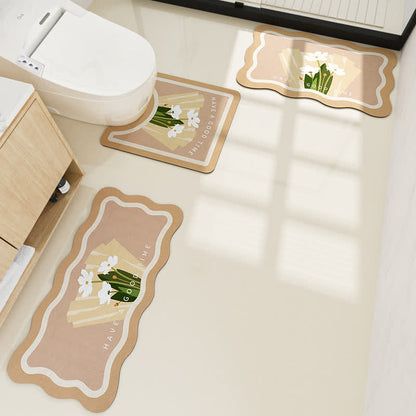 Tappetino da bagno assorbente pastorale