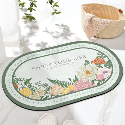Tappetino da bagno antiscivolo Refresh Floral