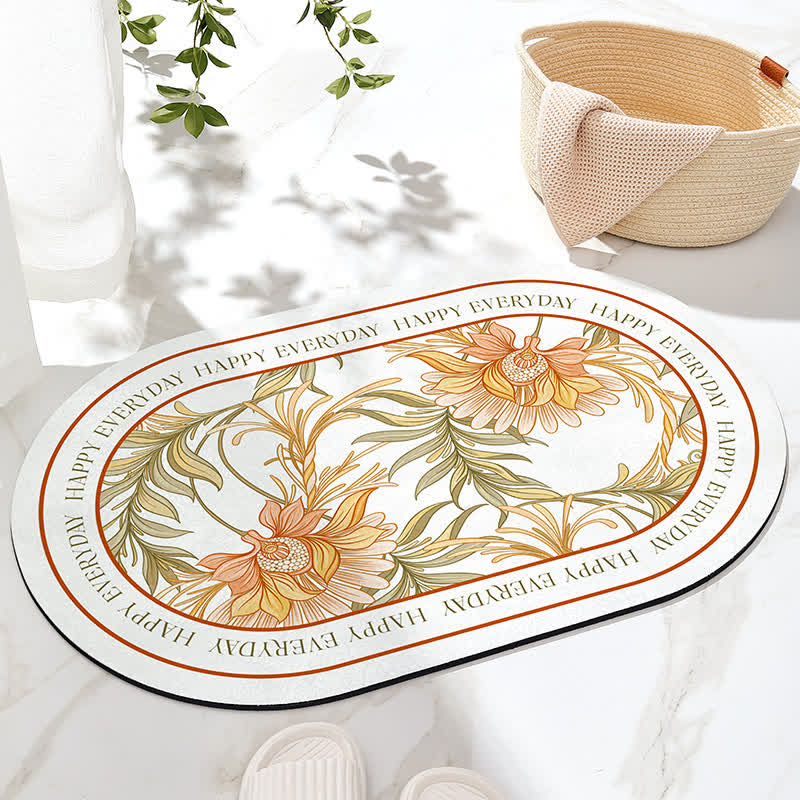 Tappetino da bagno antiscivolo Refresh Floral