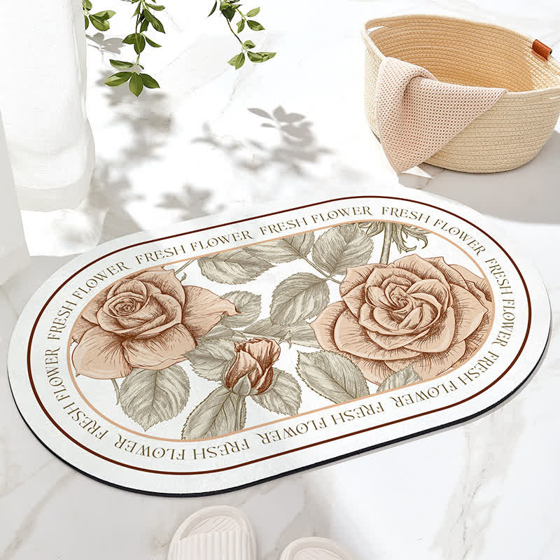 Tappetino da bagno antiscivolo Refresh Floral