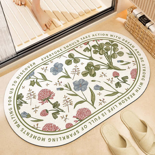 Tappetino da bagno antiscivolo Refresh Floral