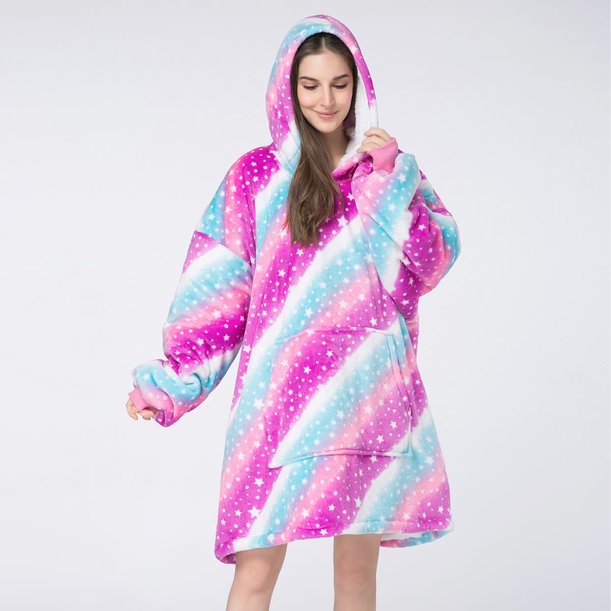 Pigiama indossabile con stella arcobaleno