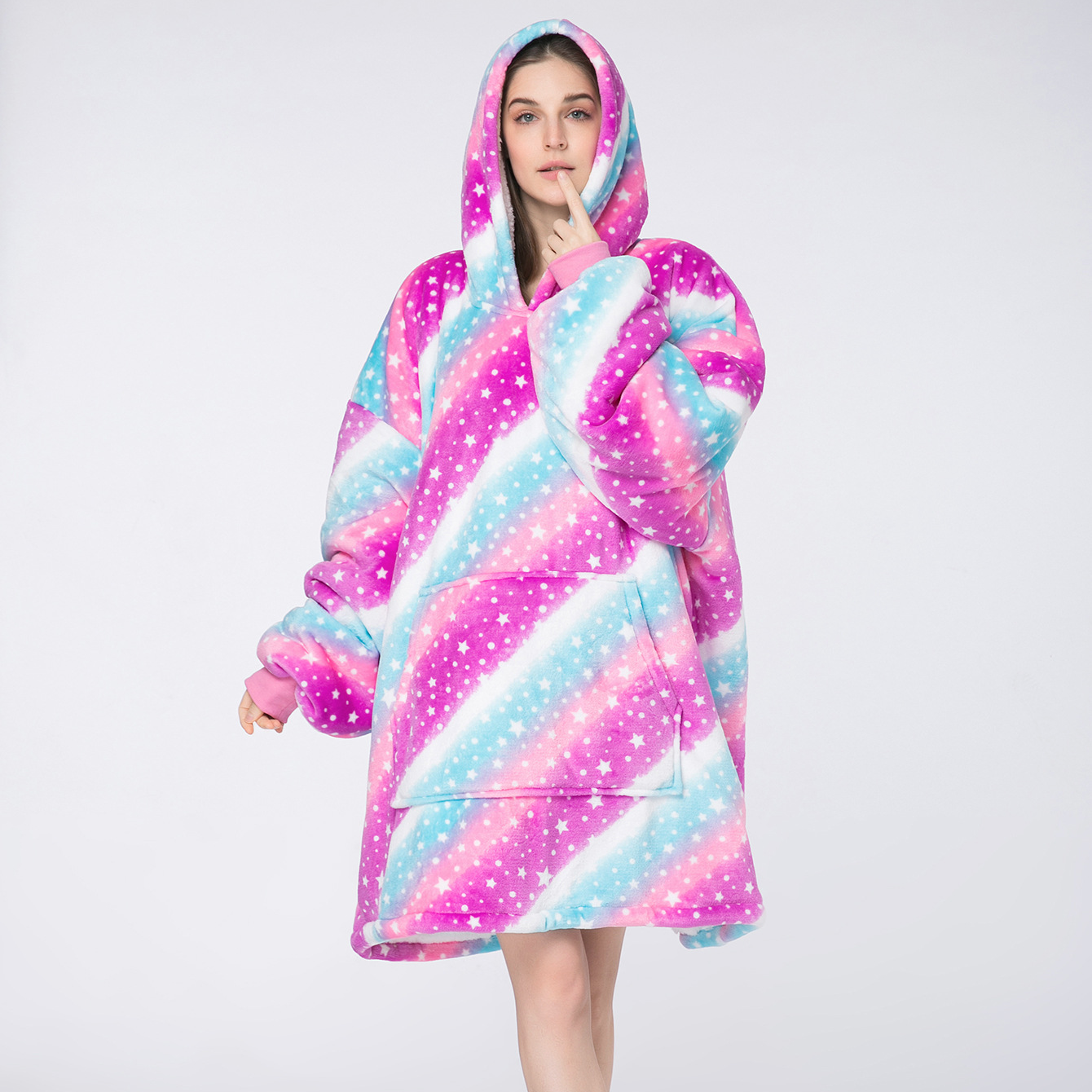 Pigiama indossabile con stella arcobaleno