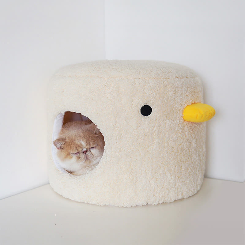 Grazioso letto caldo invernale in peluche per animali domestici