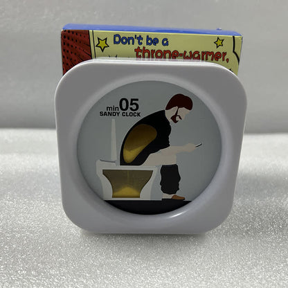 Clessidra con timer da cinque minuti, strumento antistress