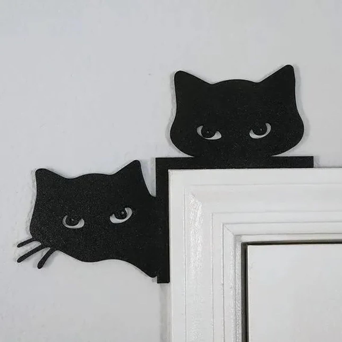 Decorazione per porta in metallo a forma di gatto adorabile