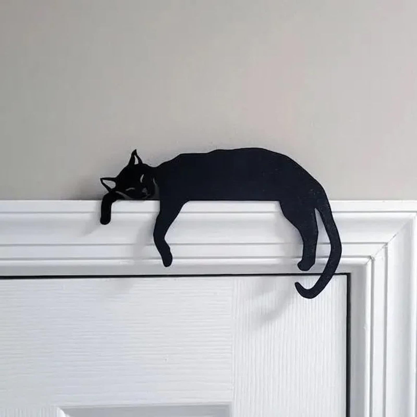 Decorazione per porta in metallo a forma di gatto adorabile