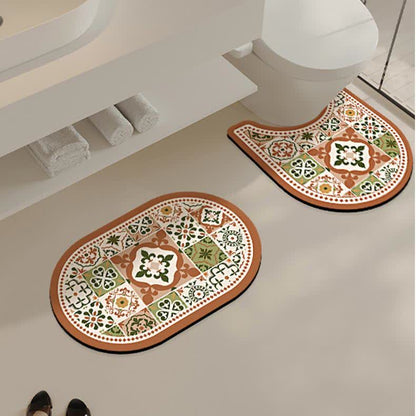 Tappetino da bagno assorbente in fango diatomeico vintage