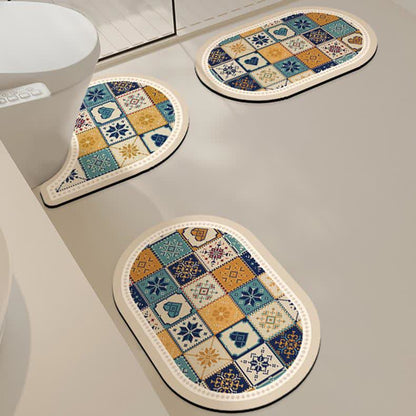 Tappetino da bagno assorbente in fango diatomeico vintage