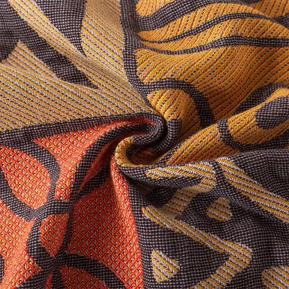 Coperta reversibile in garza di cotone con motivo geometrico bohémien
