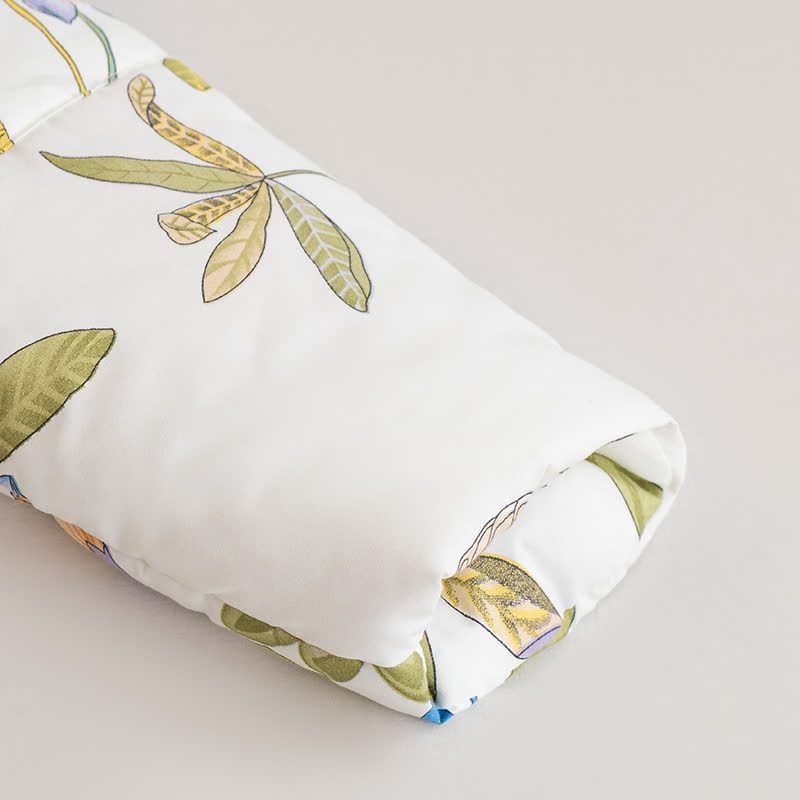 Trapunta portatile floreale con maniche