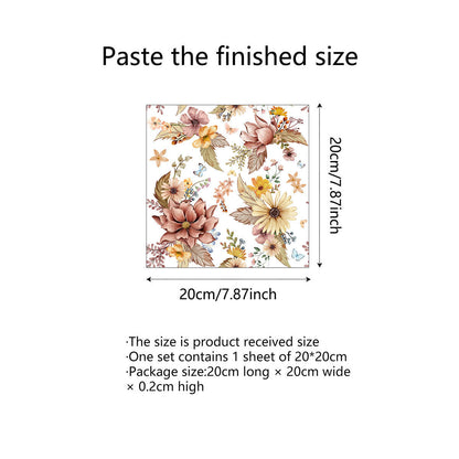 Pellicola statica per vetri con effetto floreale in fiore