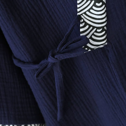 Pigiama Kimono in garza di cotone neutro