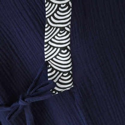 Pigiama Kimono in garza di cotone neutro