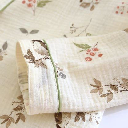 Pigiama in garza di cotone jacquard rurale