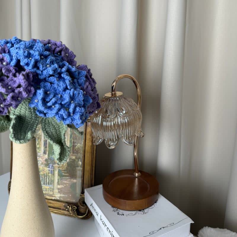 Vaso per fiori secchi in legno in stile semplice