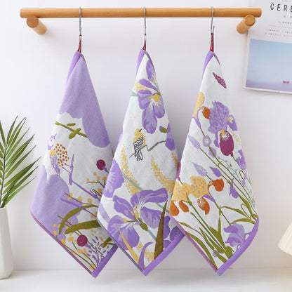 Asciugamano funzionale in garza di cotone pastorale Jacquard