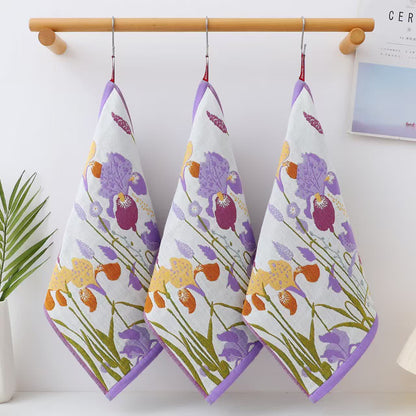 Asciugamano funzionale in garza di cotone pastorale Jacquard