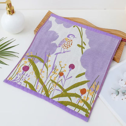 Asciugamano funzionale in garza di cotone pastorale Jacquard