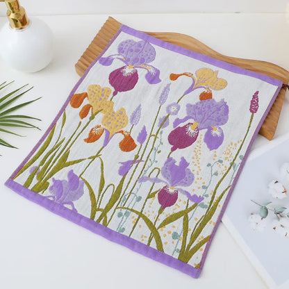 Asciugamano funzionale in garza di cotone pastorale Jacquard