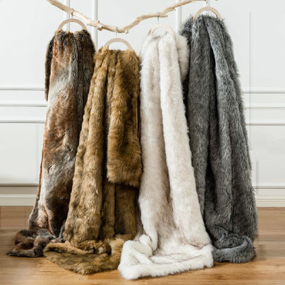 Coperta invernale in pelliccia sintetica di lusso