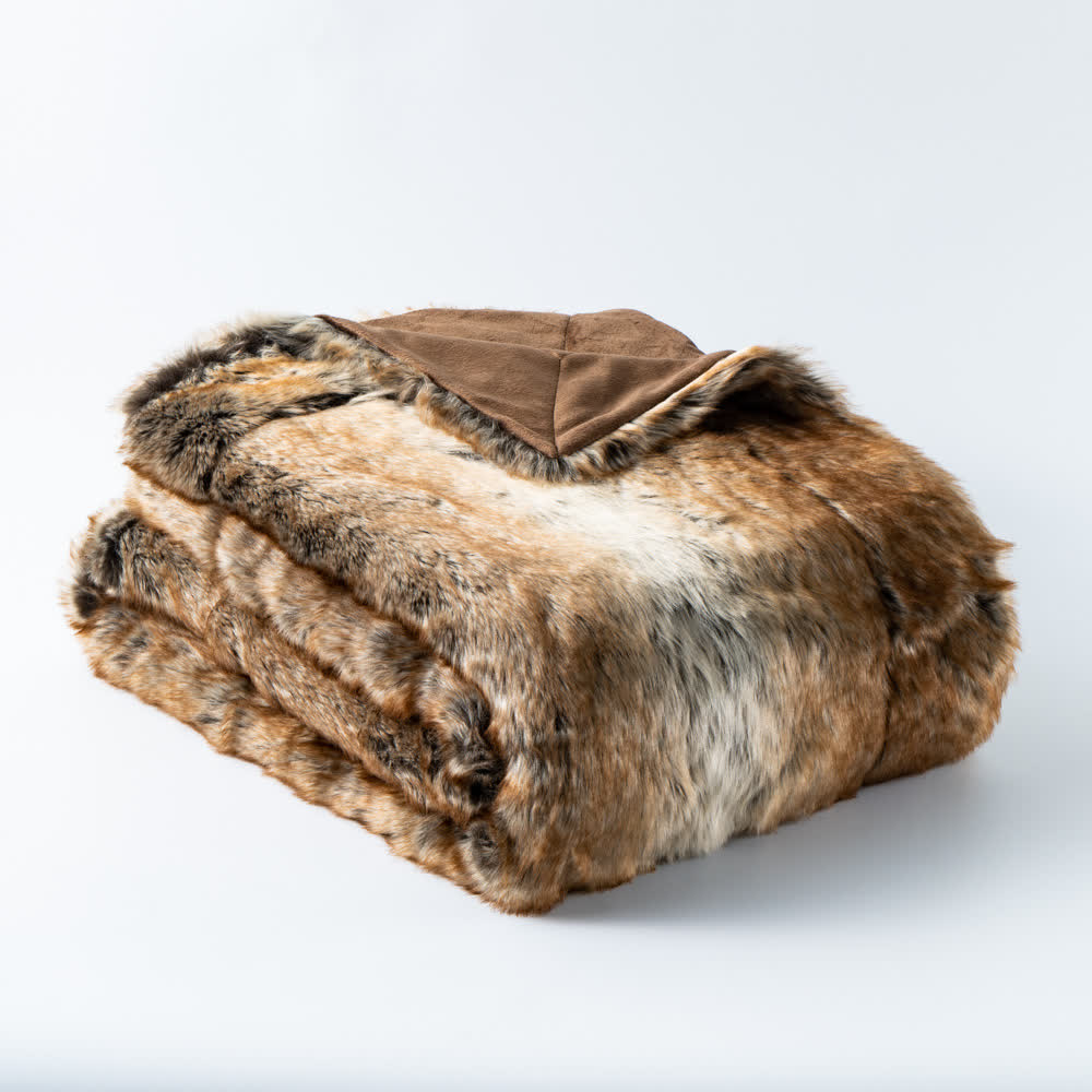 Coperta invernale in pelliccia sintetica di lusso