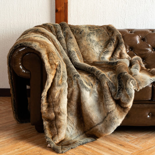 Coperta invernale in pelliccia sintetica di lusso