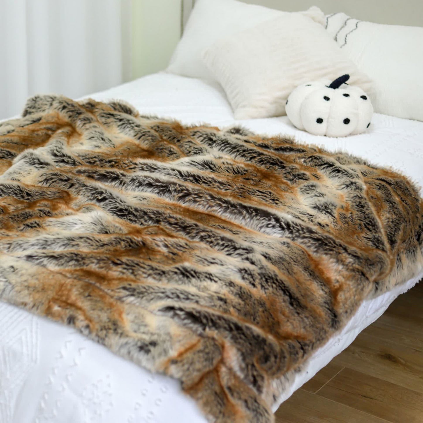 Coperta invernale in pelliccia sintetica di lusso