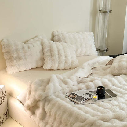Coperta morbida e lussuosa con effetto sfumato