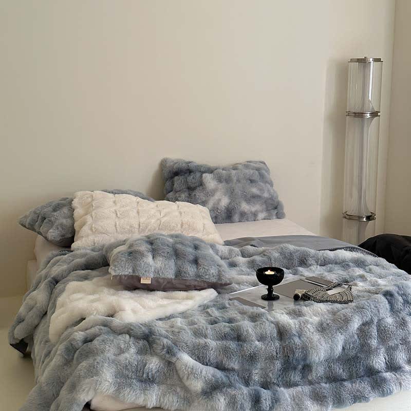 Coperta morbida e lussuosa con effetto sfumato