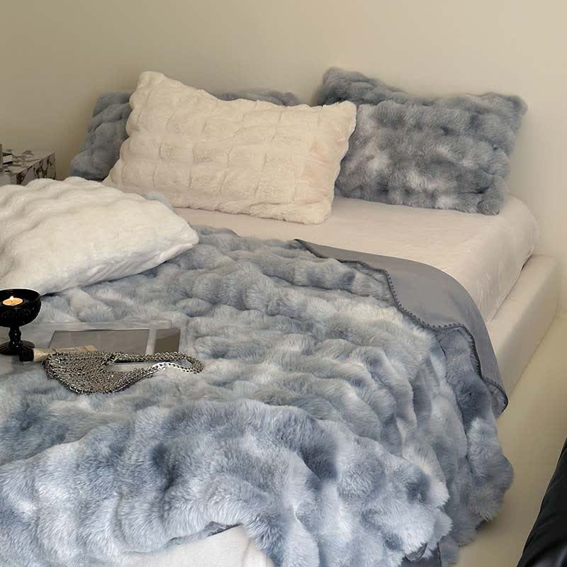 Coperta morbida e lussuosa con effetto sfumato