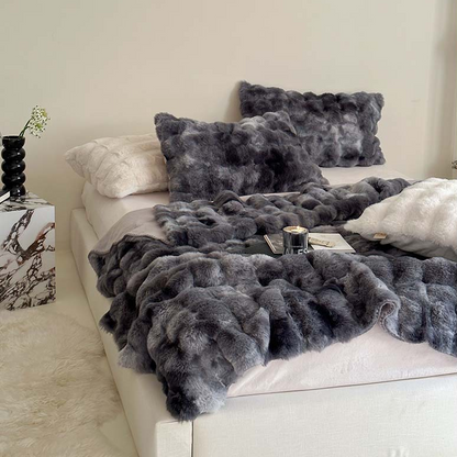 Coperta morbida e lussuosa con effetto sfumato