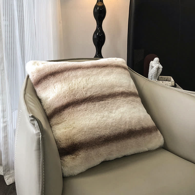 Coperta di lusso a righe sfumate