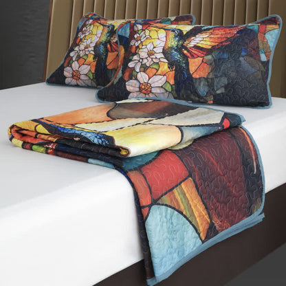 Set di biancheria da letto trapuntata retrò in stile pastorale (3 pezzi)