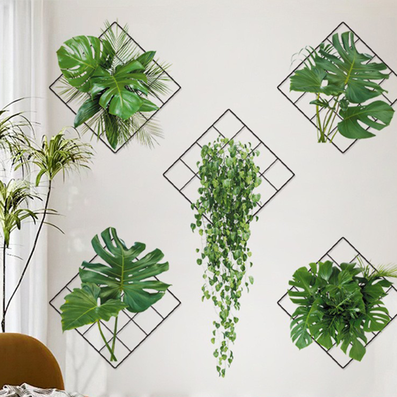 Adesivi murali decorativi botanici in vaso 3D