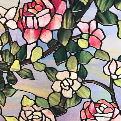 Pellicola per la privacy statica rimovibile Stained Rose