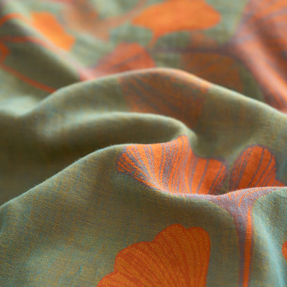 Set di biancheria da letto in garza di cotone con foglie di ginkgo (4 pezzi) - image 6