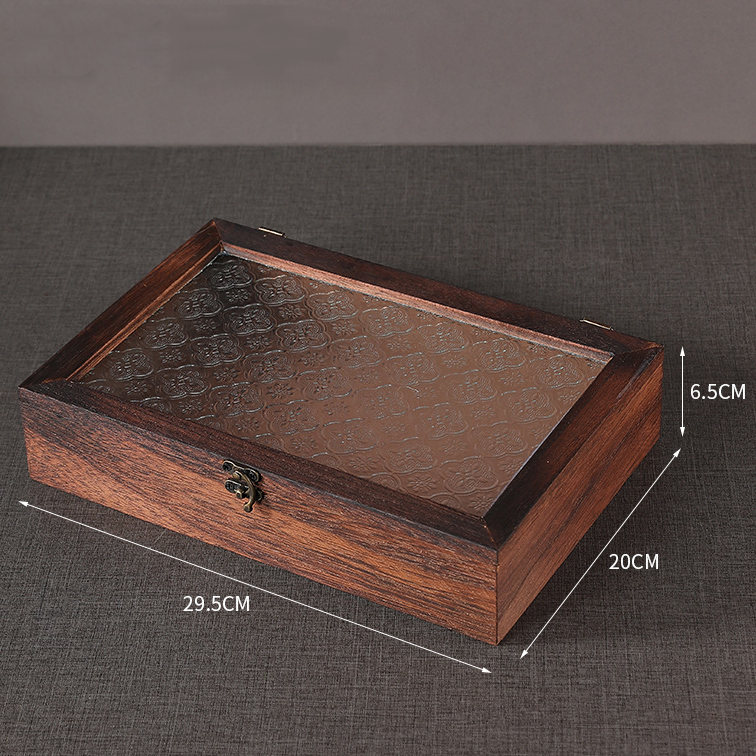 Portagioie in legno con contenitore da tavolo