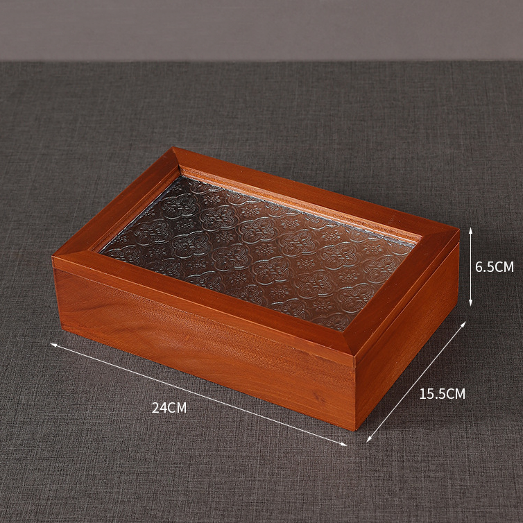 Portagioie in legno con contenitore da tavolo
