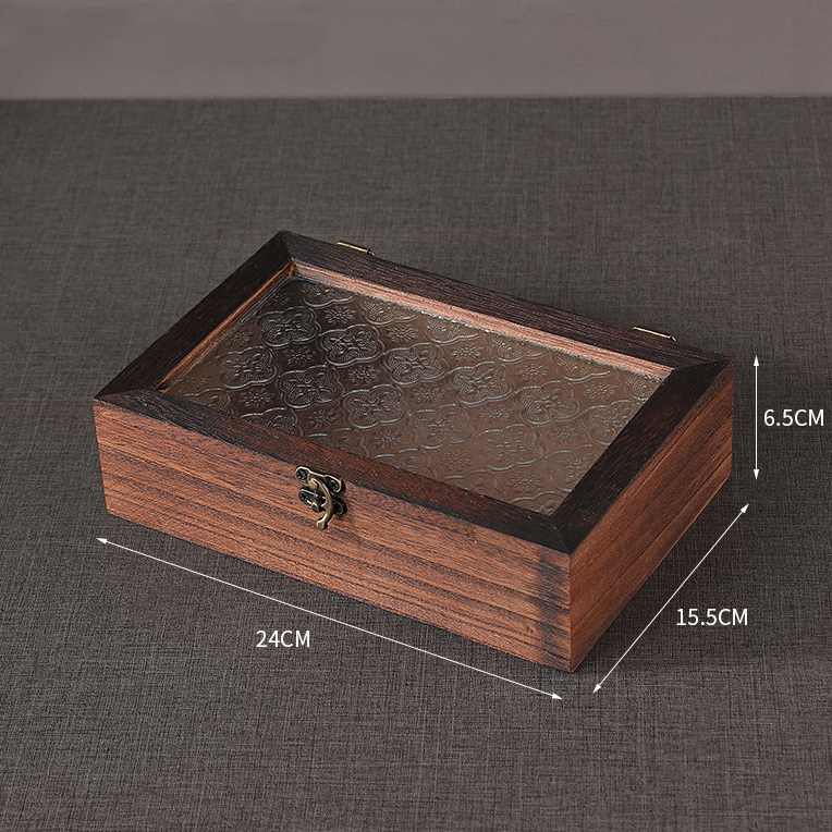 Portagioie in legno con contenitore da tavolo