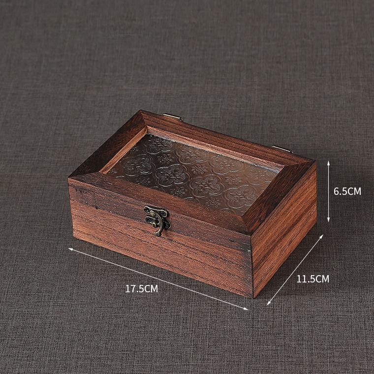 Portagioie in legno con contenitore da tavolo