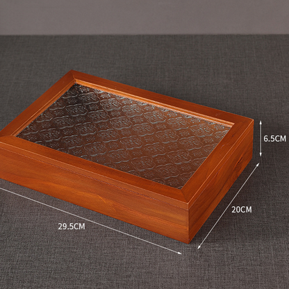 Portagioie in legno con contenitore da tavolo