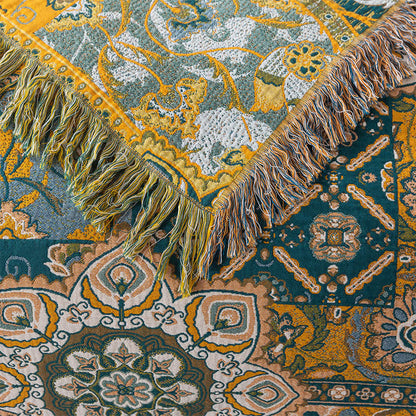 Trapunta reversibile con nappe in garza di cotone marocchino