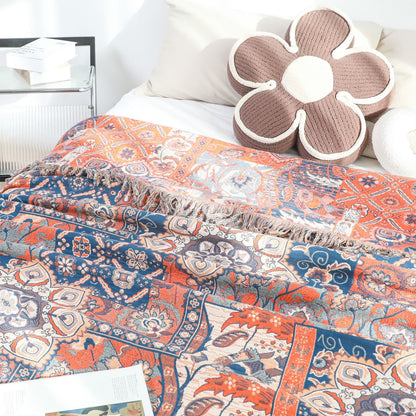 Trapunta reversibile con nappe in garza di cotone marocchino
