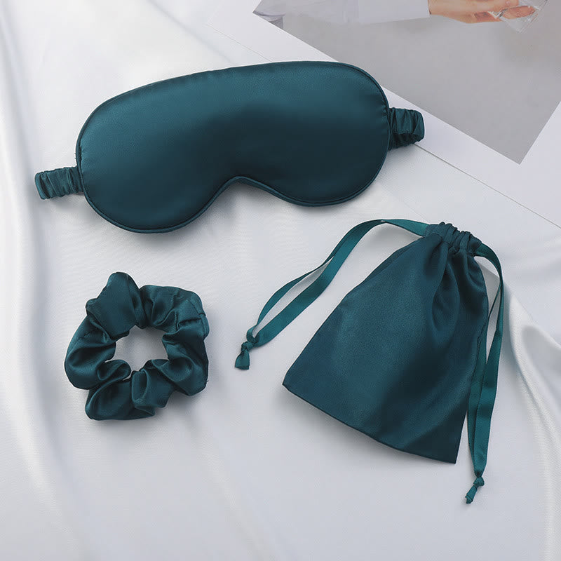 Set di mascherine per dormire con coulisse e elastico per gli occhi