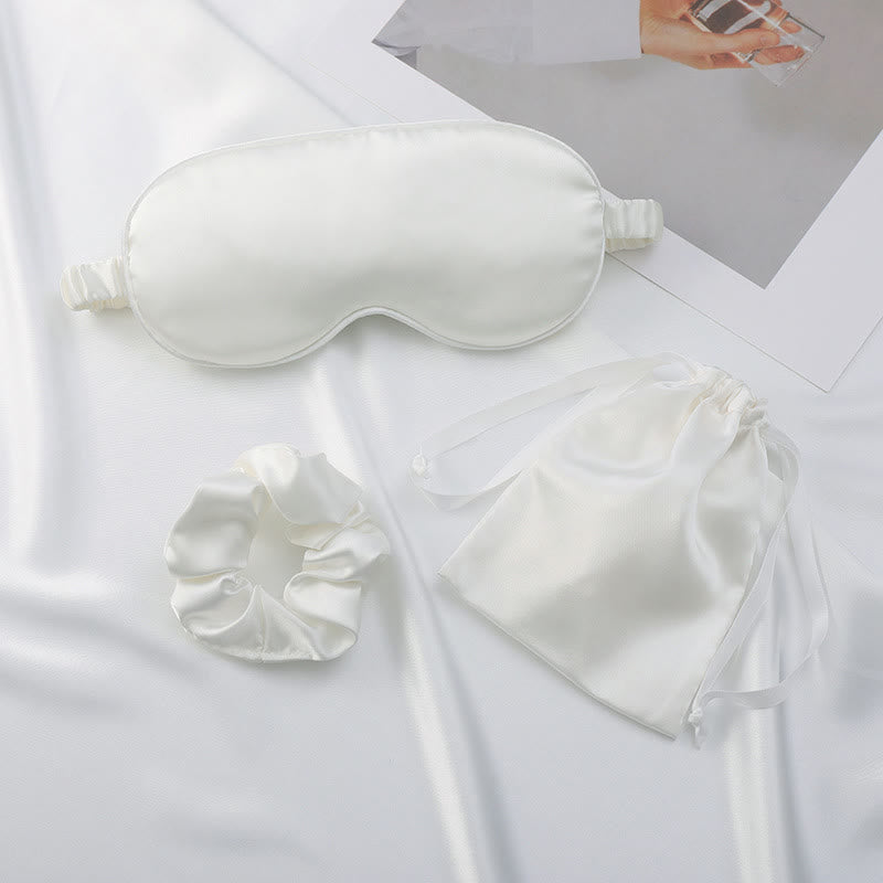 Set di mascherine per dormire con coulisse e elastico per gli occhi