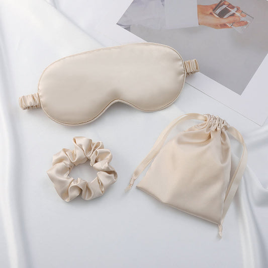 Set di mascherine per dormire con coulisse e elastico per gli occhi